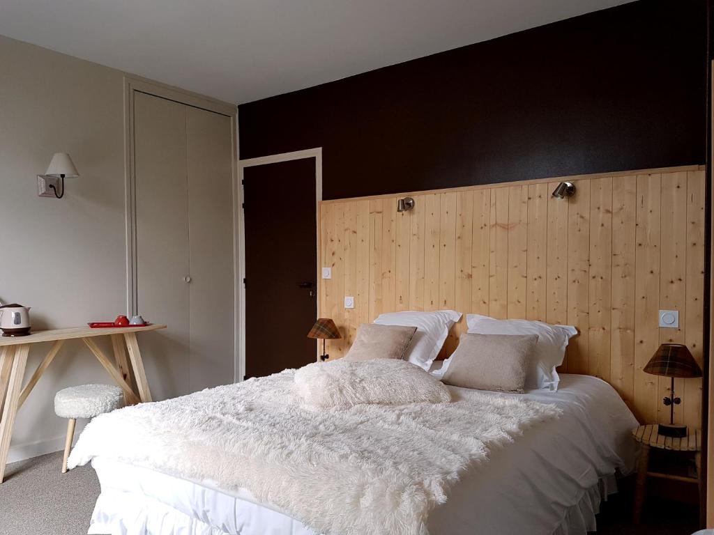 Chambre Montagne, le lit double